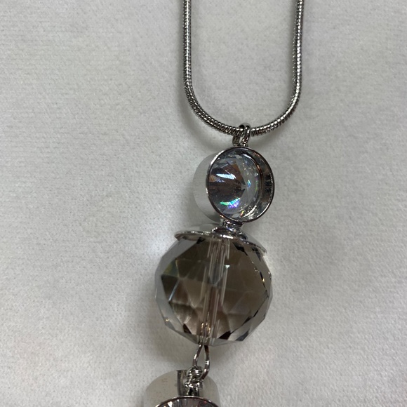 Crystal Drop Necklace - Long Length - Picture 1 of 4